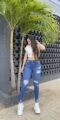 SKINNY JEAN AZUL ROTOS